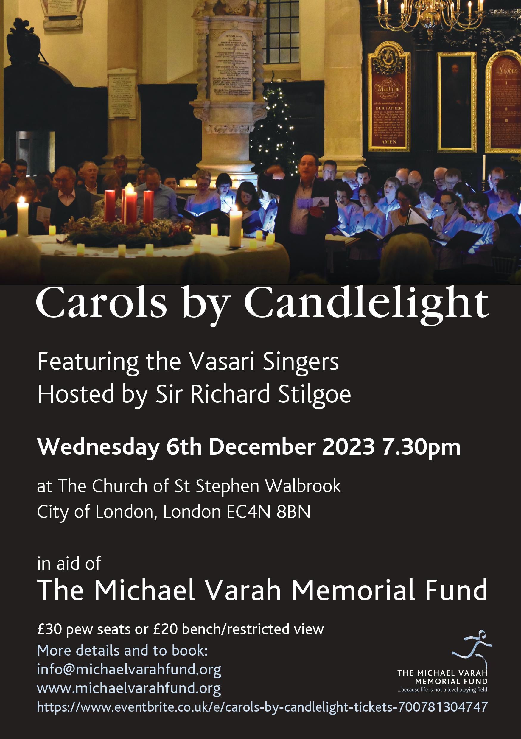 Carols by Candlelight – in aid of the Michael Varah Memorial Fund